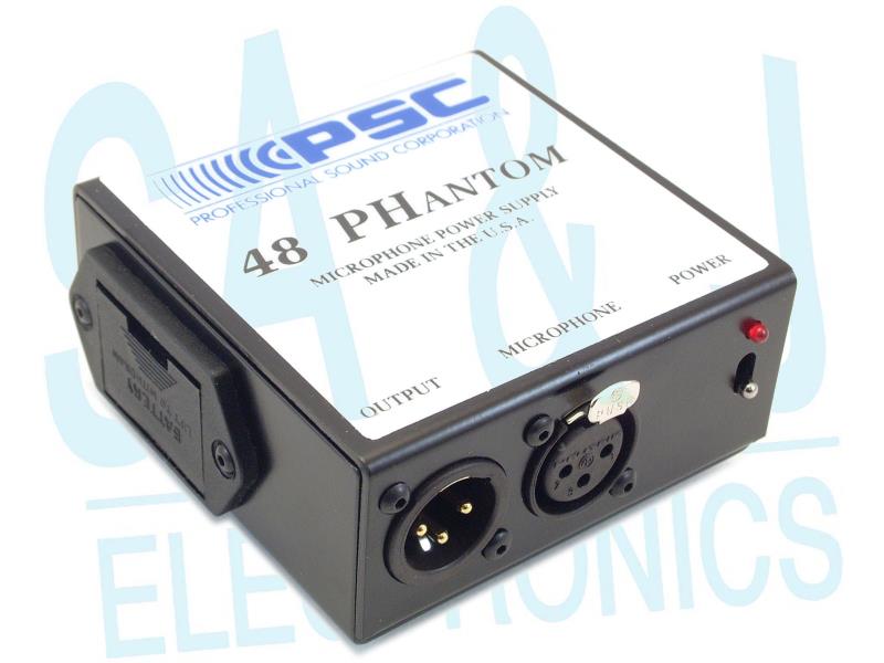 PSC Phantom Mic Power Supply 48 Volt Phantom Requires 1 FPSC0001