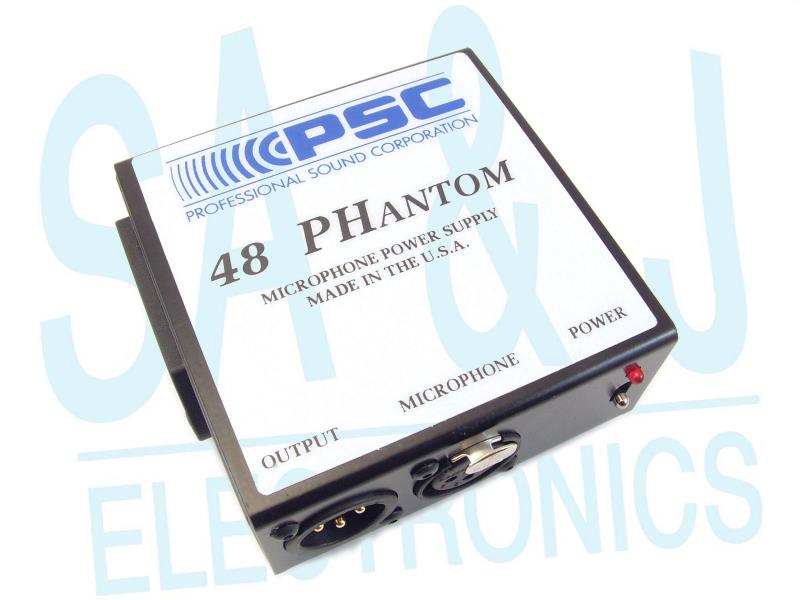 PSC Phantom Mic Power Supply 48 Volt Phantom Requires 1 FPSC0001
