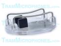 TR-MC1 | Clip, Mic Cage, With Plain Back, Clear/Black, Accessory For Tram TR50 Lavalier Mics